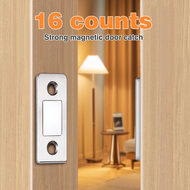 Cabinet Magnetic Catch without Punching, Versatile for Cabinets, Drawers